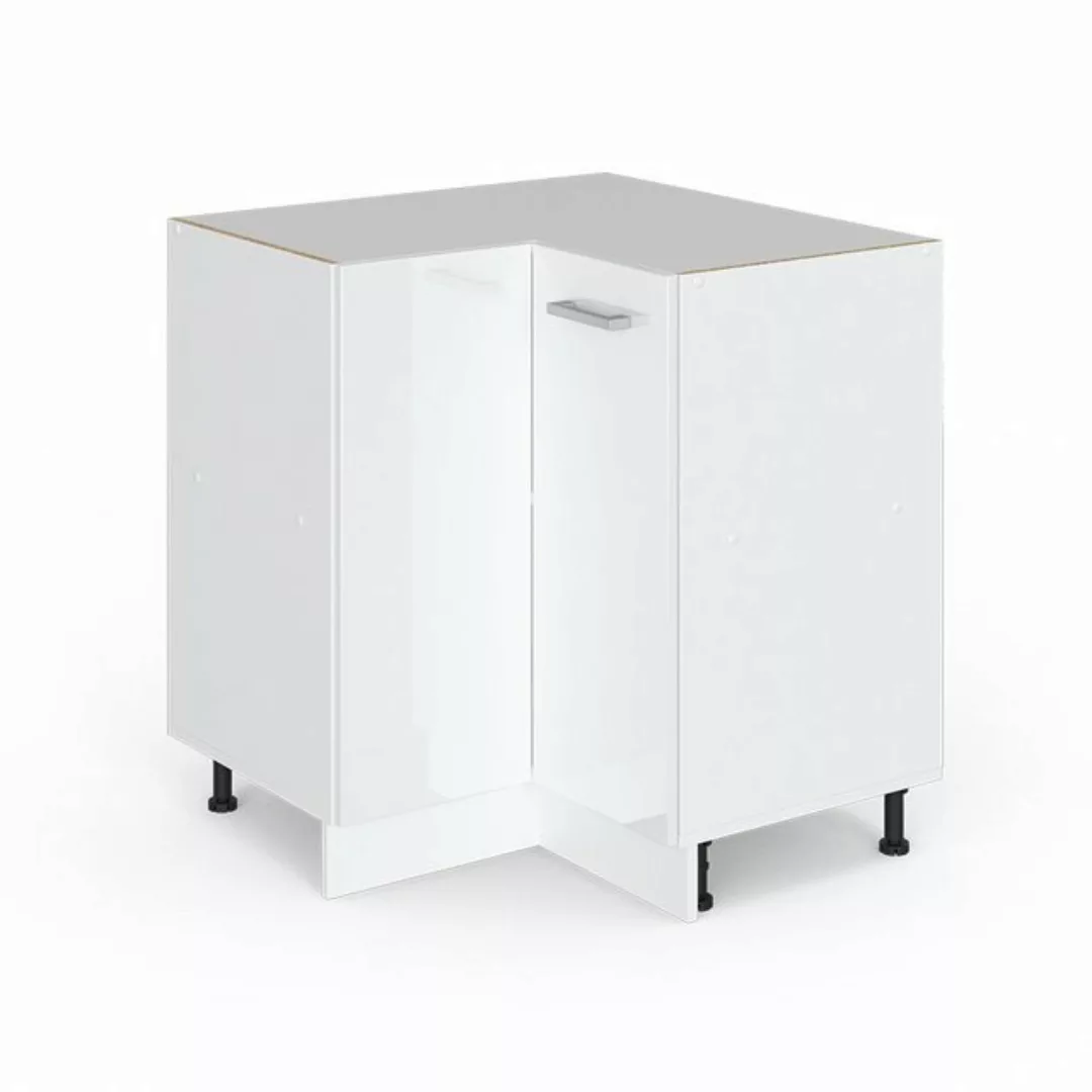 Vicco Schranksystem R-Line, Weiß Hochglanz/Weiß, 75.6 cm mit Tür, ohne Arbe günstig online kaufen