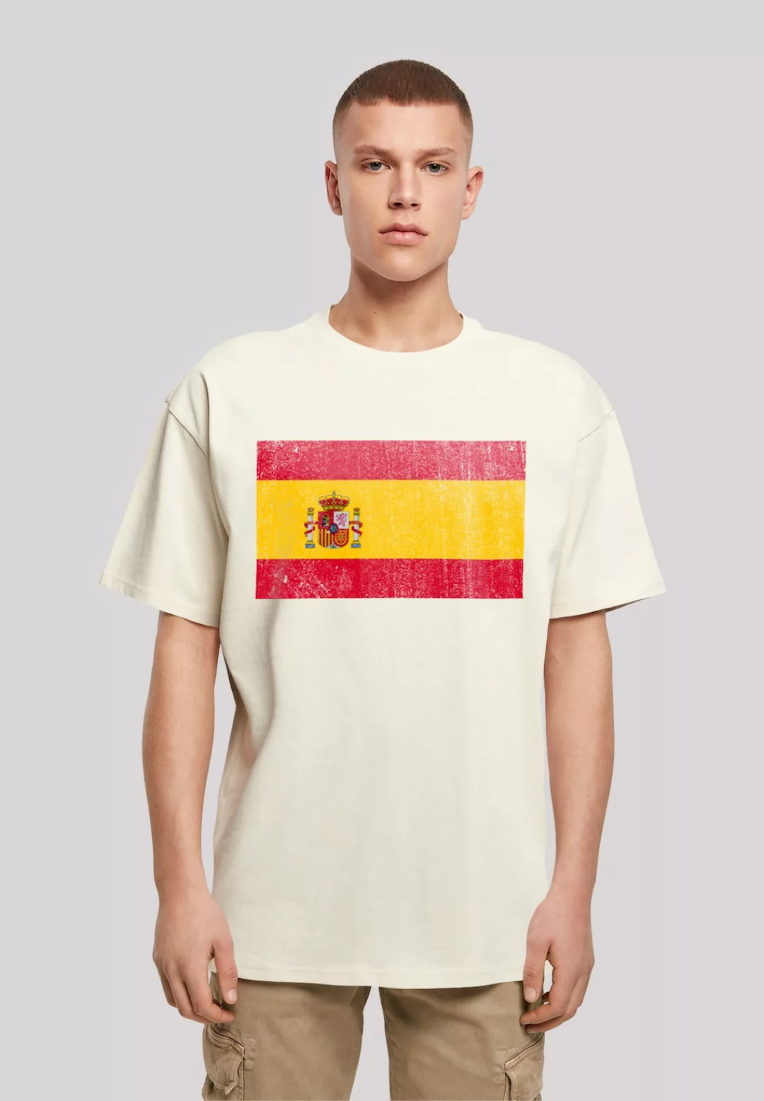 F4NT4STIC T-Shirt "Spain Spanien Flagge distressed", Print günstig online kaufen