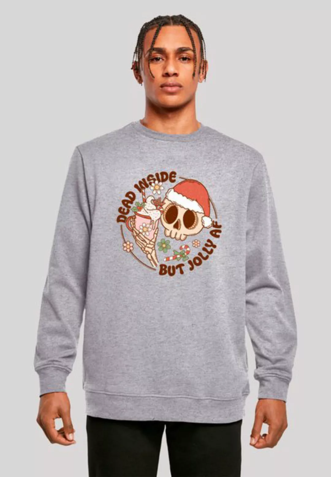 F4NT4STIC Sweatshirt Dead inside but jolly AF Weihnachten Premium Qualität, günstig online kaufen