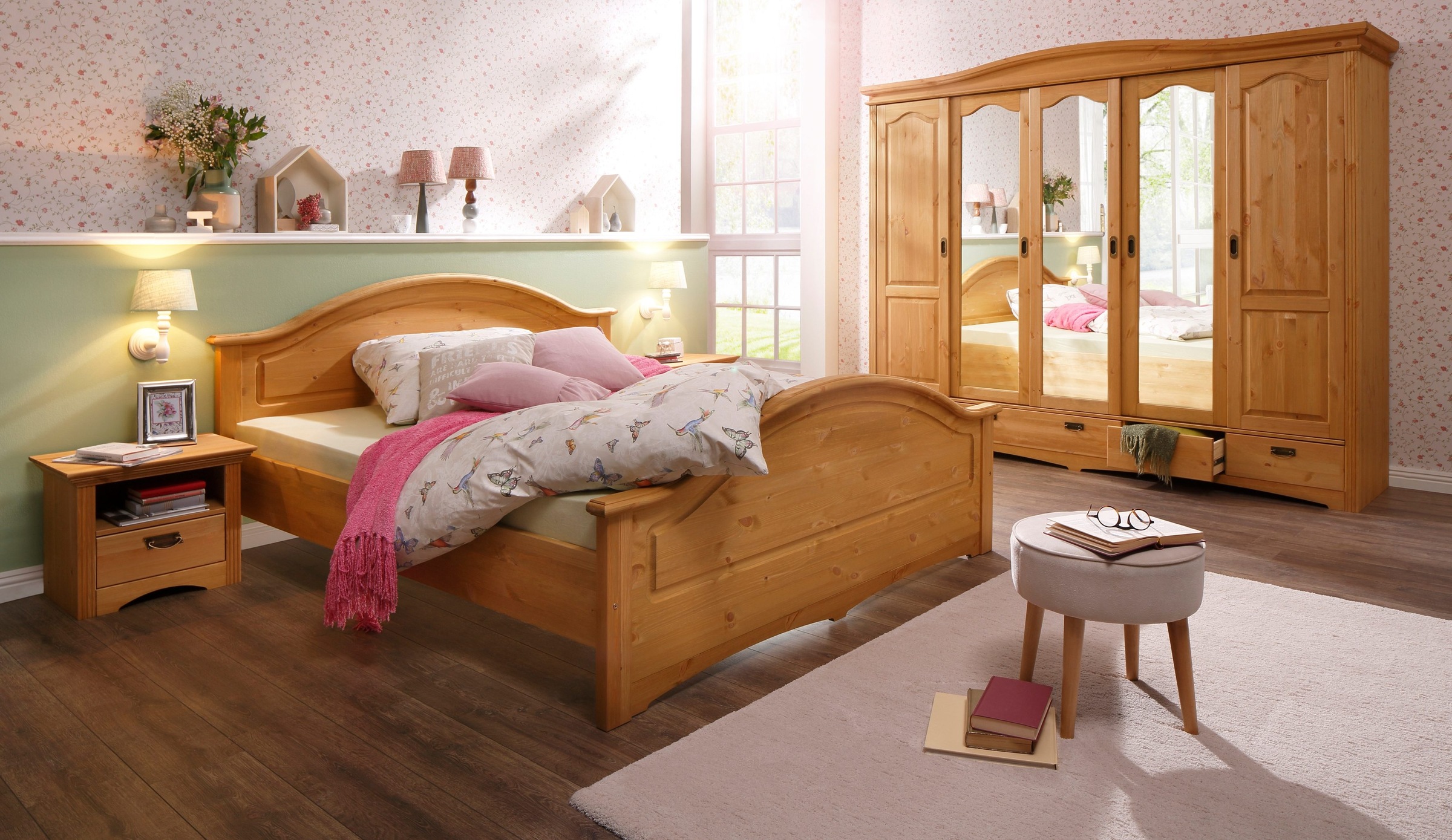 Home affaire Schlafzimmer-Set ""Konrad", komplettes Schlafzimmer mit großem günstig online kaufen