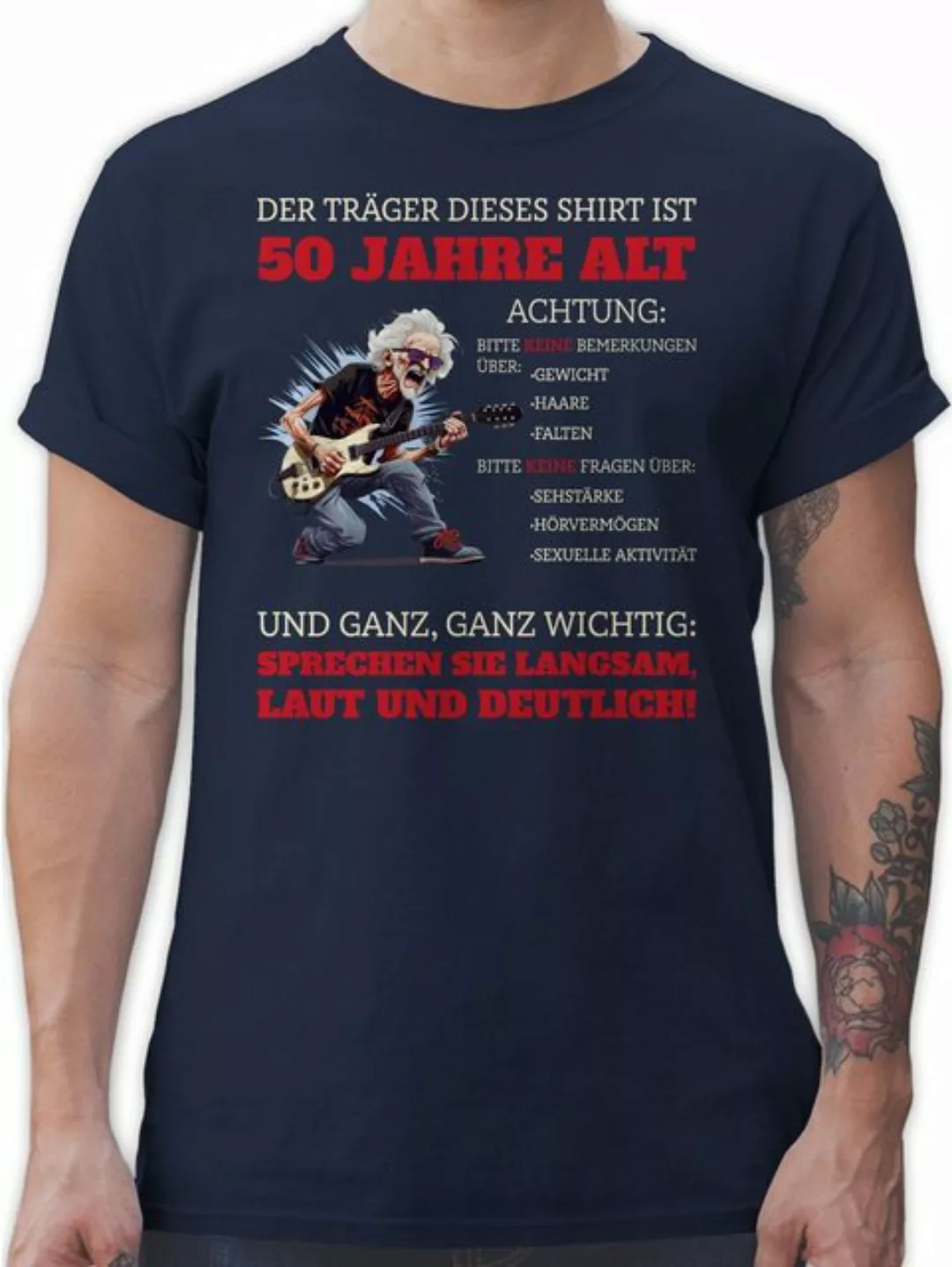 Shirtracer T-Shirt Alter Sack 50 - Der Träger dieses Shirt ist 50 Jahre 50. günstig online kaufen