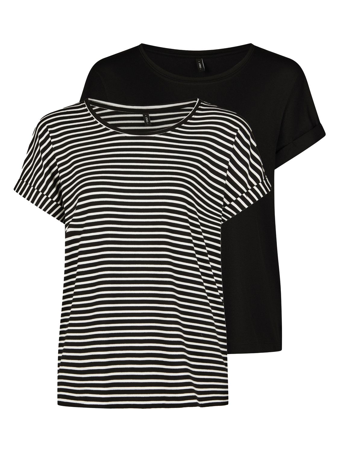 Only Tshirt Damen Bluse Top ONLMOSTER 2er Pack Regular Fit günstig online kaufen