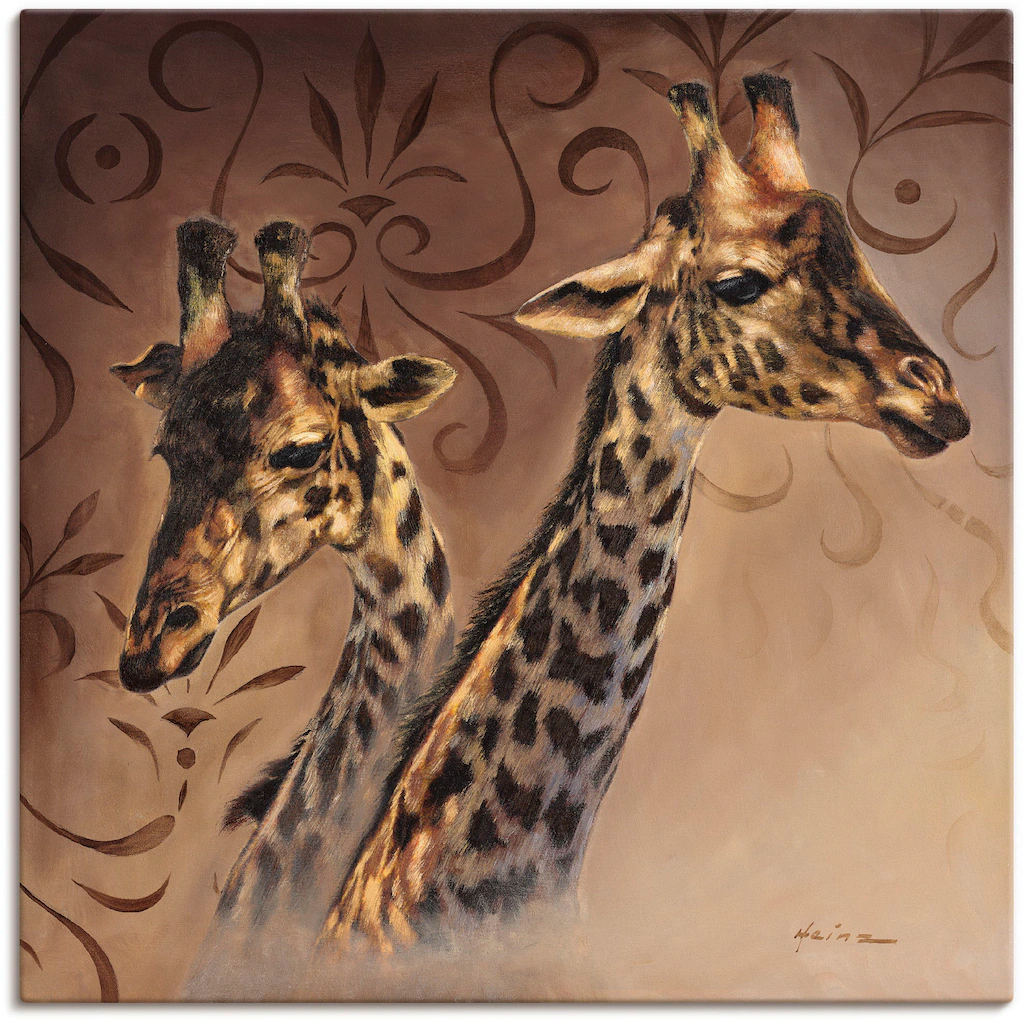 Artland Wandbild "Giraffen Porträt", Wildtiere, (1 St.), als Alubild, Outdo günstig online kaufen