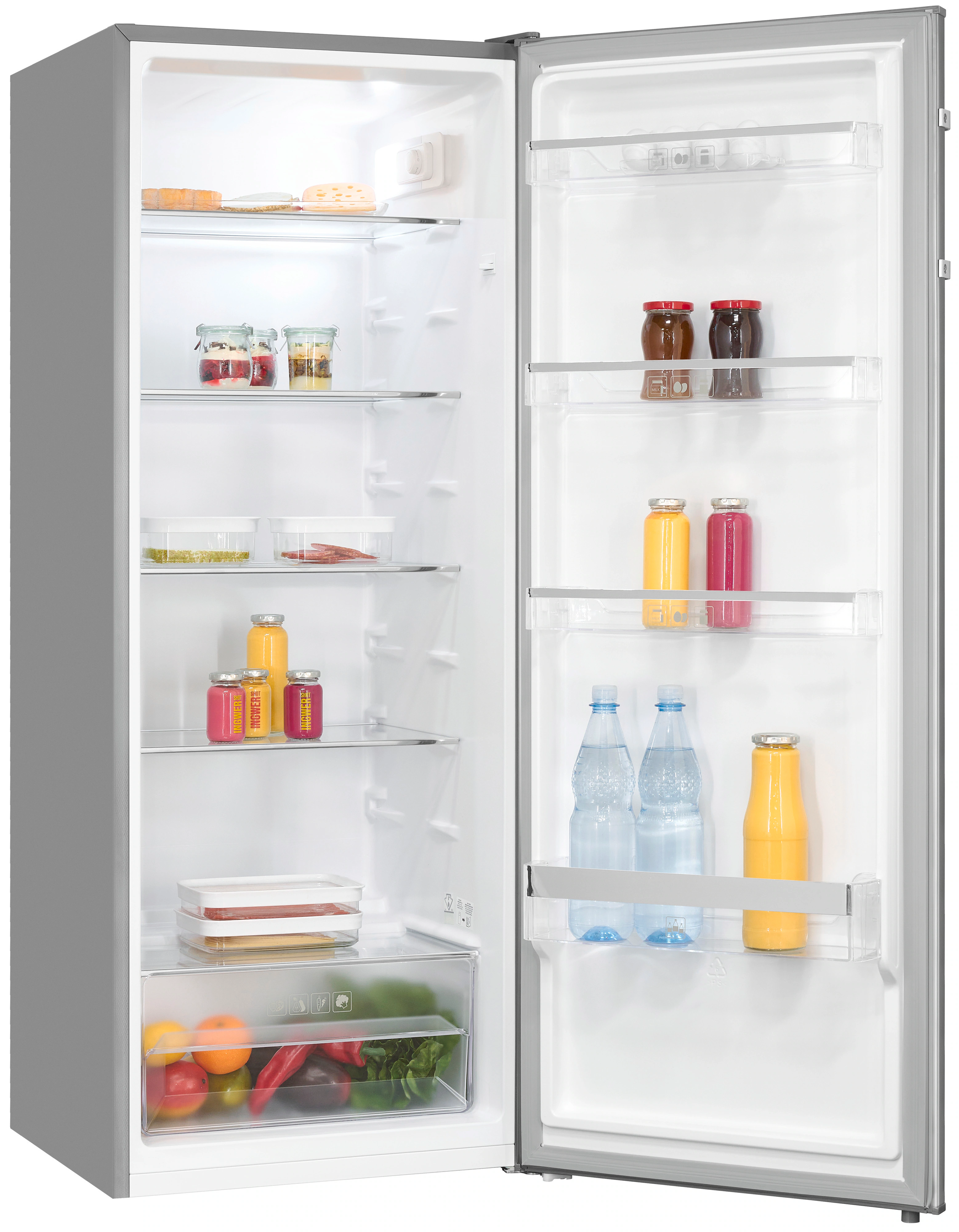 exquisit Vollraumkühlschrank »KS320-V-H-040D inoxlook« günstig online kaufen