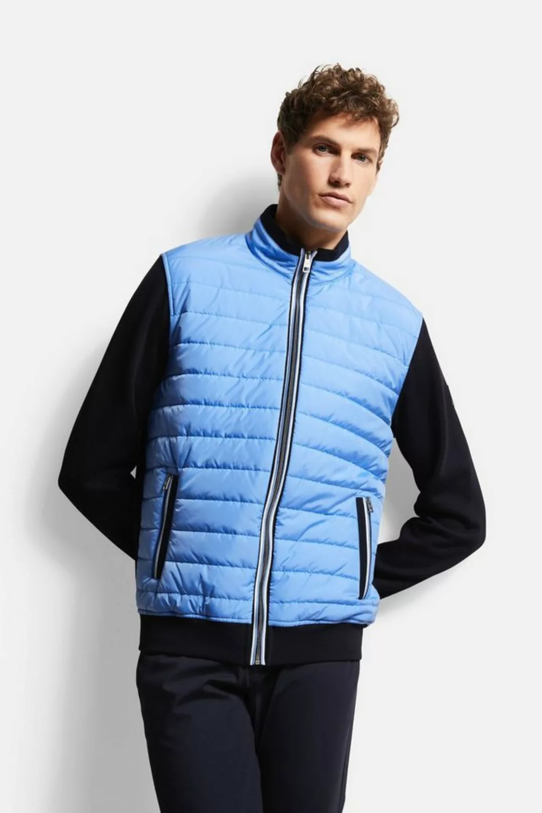 bugatti Sweatjacke mit Quersteppung günstig online kaufen