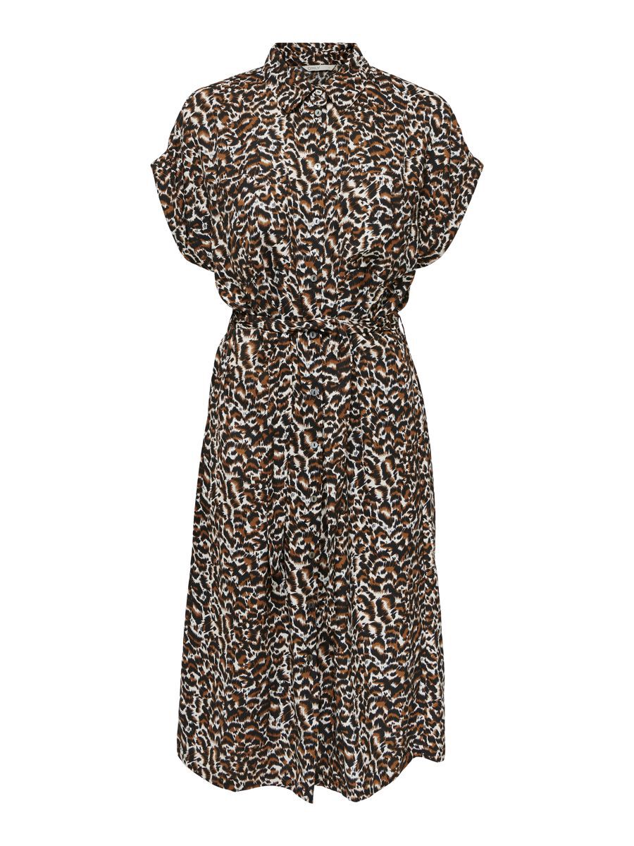 ONLY Kurzärmeliges Blusenkleid Damen Braun günstig online kaufen