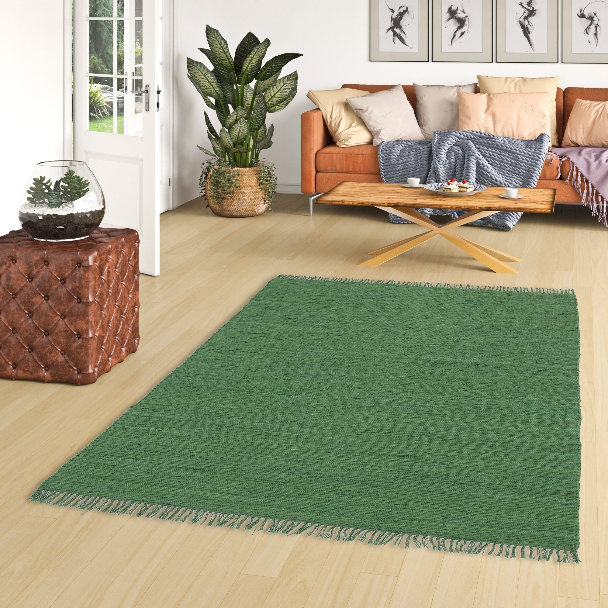 Pergamon Designteppich Baumwolle Natur Teppich Jolly günstig online kaufen
