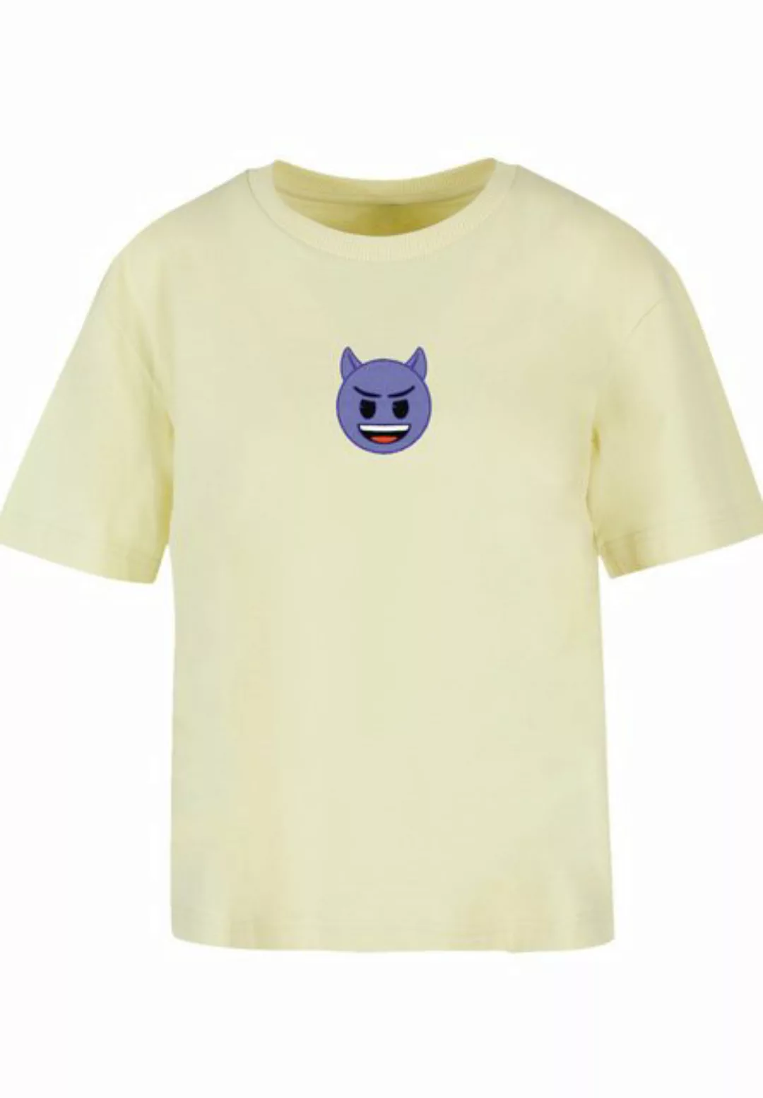 emoji couture T-Shirt Evil smiling furry purple face Premium Qualität günstig online kaufen