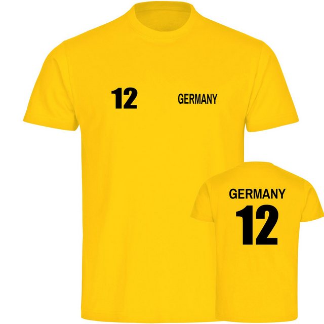 multifanshop T-Shirt Herren Germany - Trikot 12 - Männer günstig online kaufen