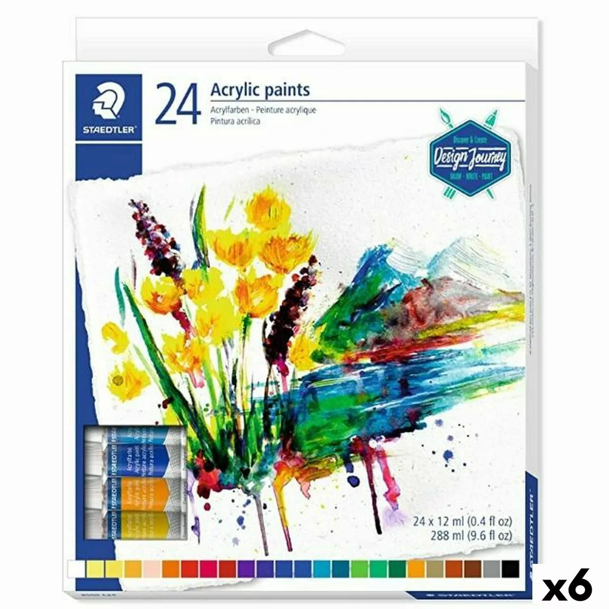 Acryl-gemälde Staedtler Satz 12 Ml (6 Stück) günstig online kaufen