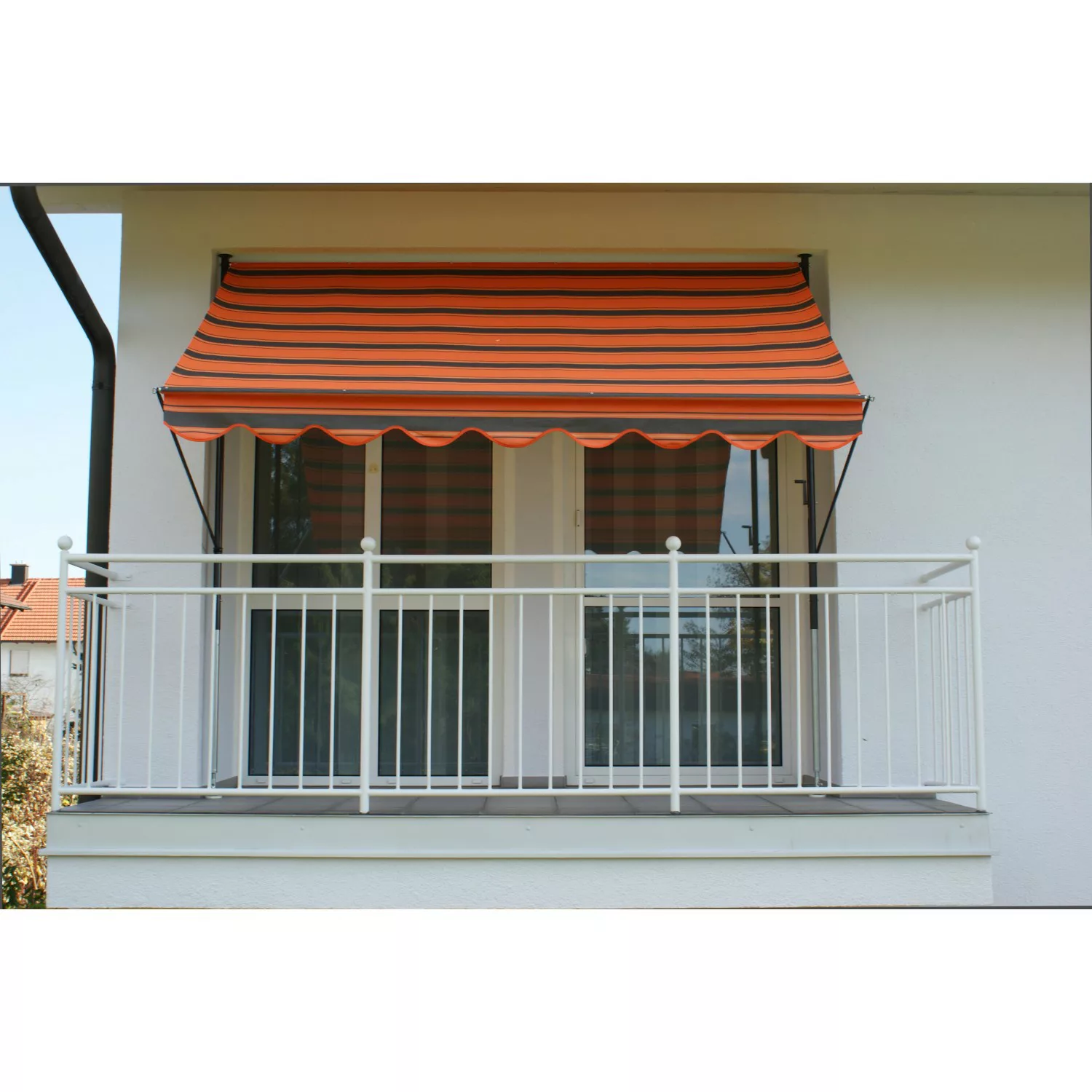 Angerer Klemmmarkise Exklusiv Orange-Braun 150 cm x 250 cm günstig online kaufen