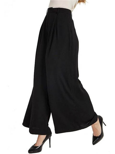 KIKI Palazzohose Damenhose mit weitem Bein, lockere Freizeithose mit hoher günstig online kaufen