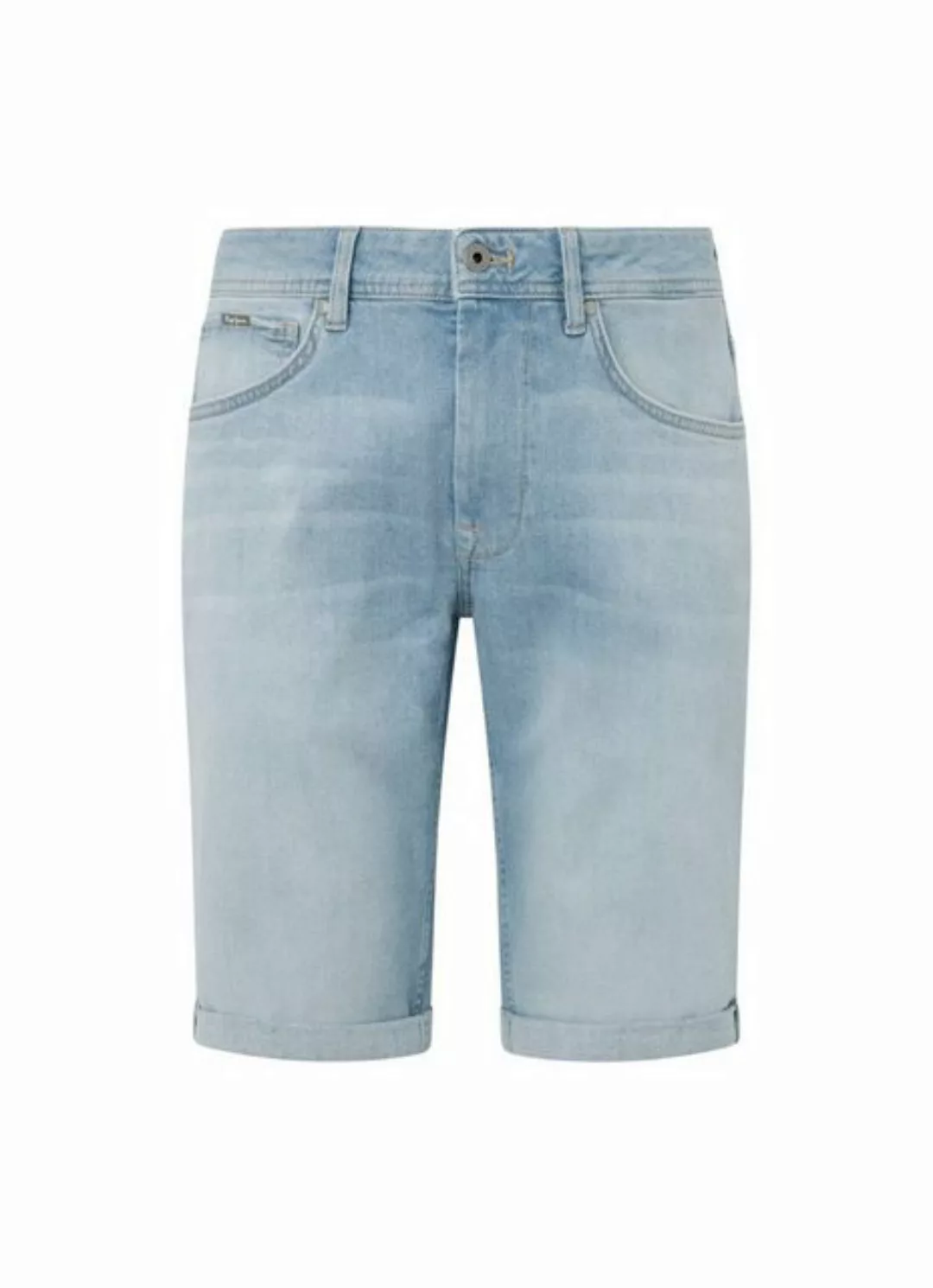 Pepe Jeans Herren Jeans Short STRAIGHT SHORT - Regular Fit - Blau - Light B günstig online kaufen