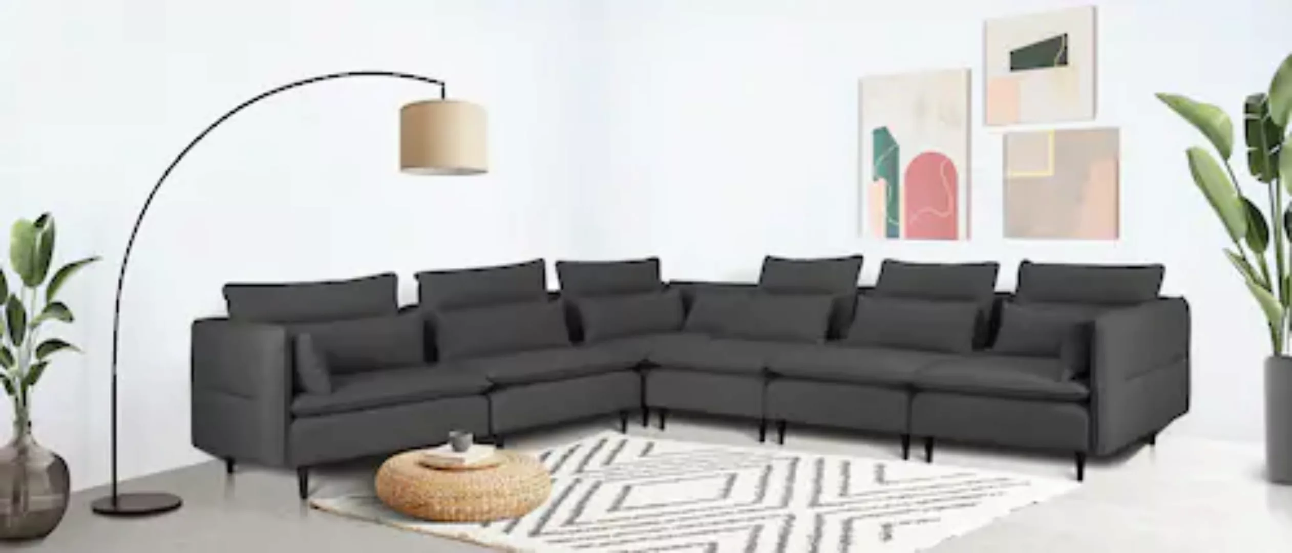 andas Ecksofa »ALVIK L-Form«, zusammengesetzt aus Modulen, erweiterbar mit günstig online kaufen