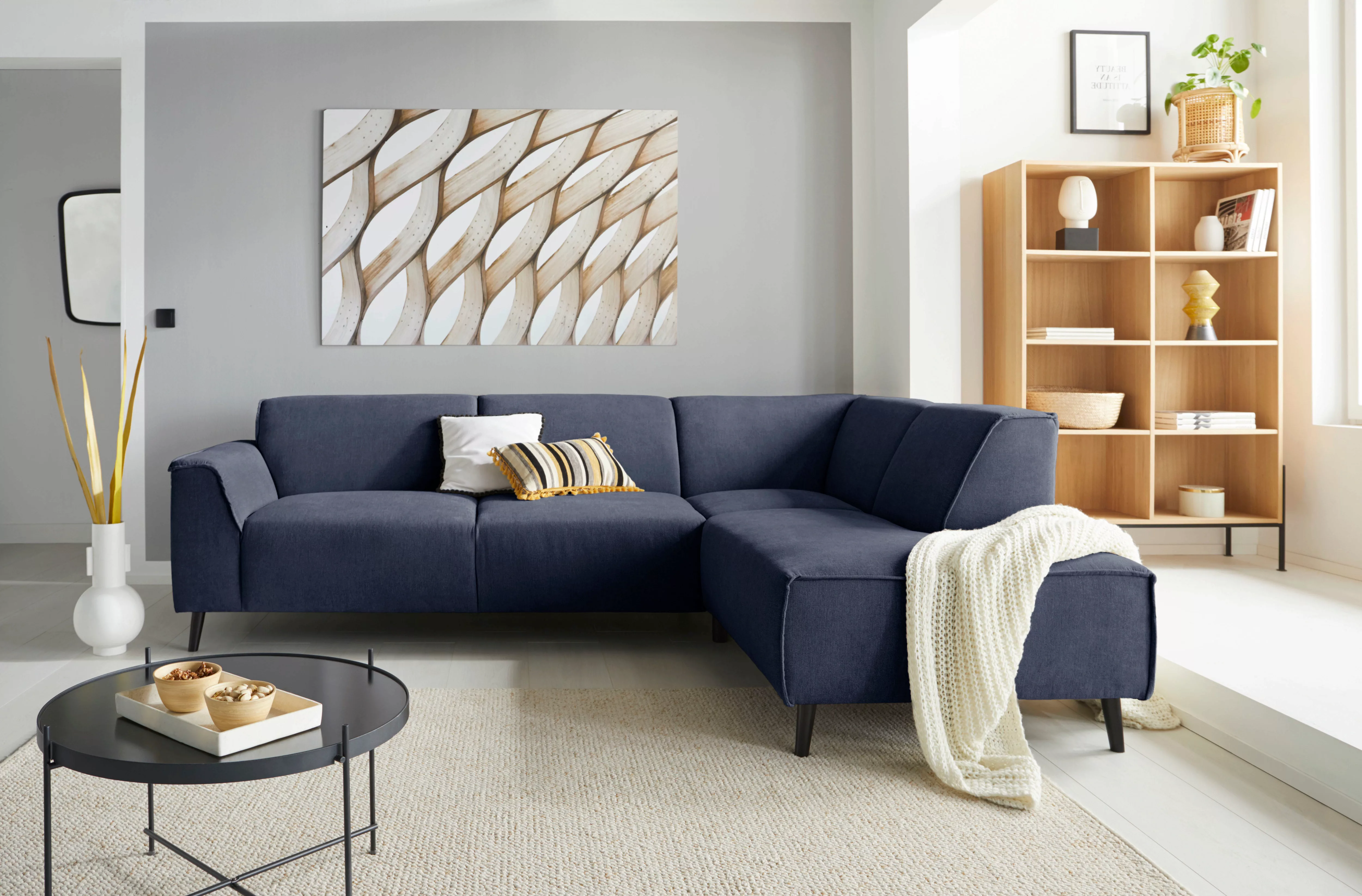 DOMO collection Ecksofa »Amora, bequem und zeitlos, L-Form«, mit Federkern günstig online kaufen