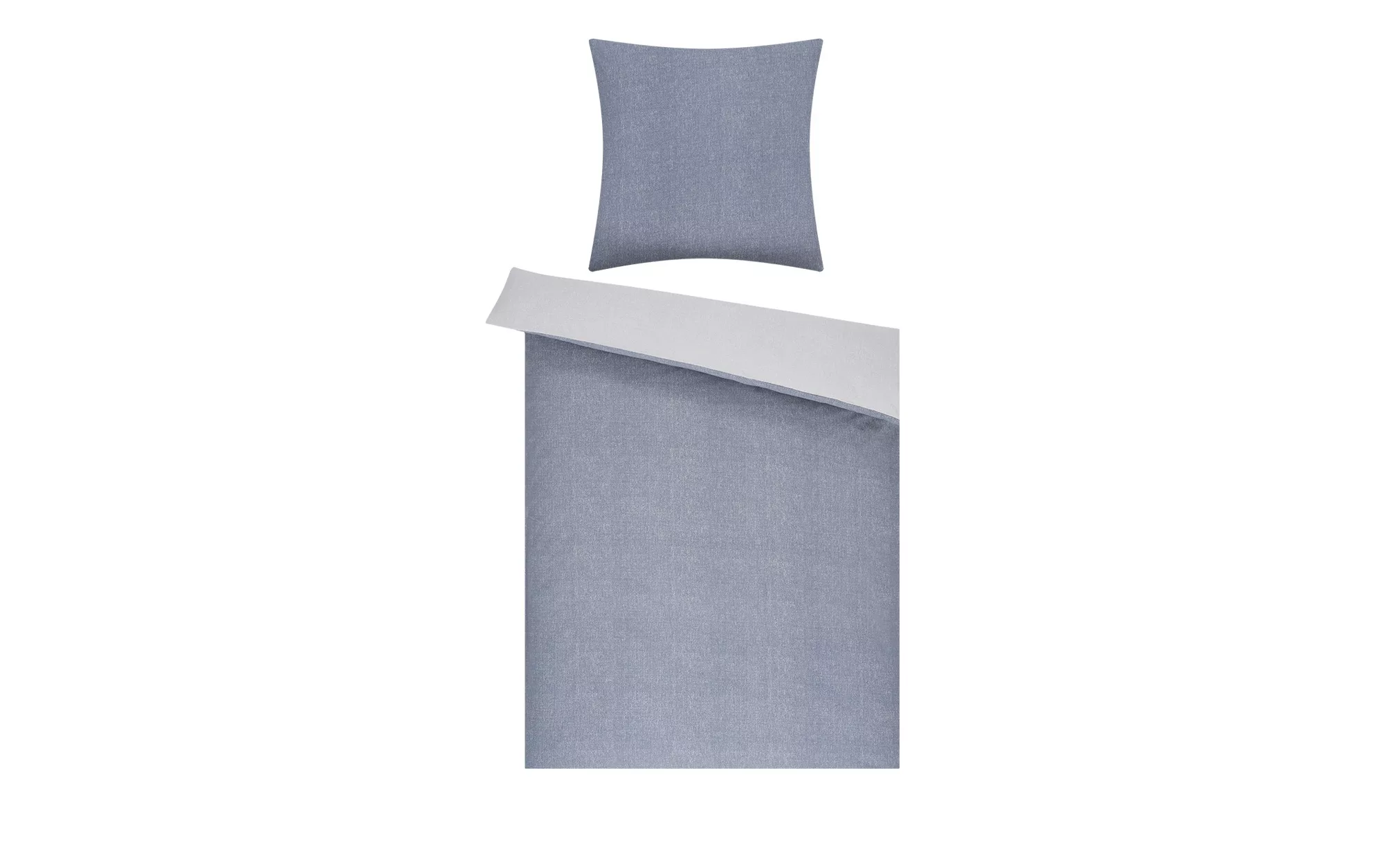 como Biber Bettwäsche  Woolen texture ¦ blau ¦ Maße (cm): B: 135 Bettwaren günstig online kaufen