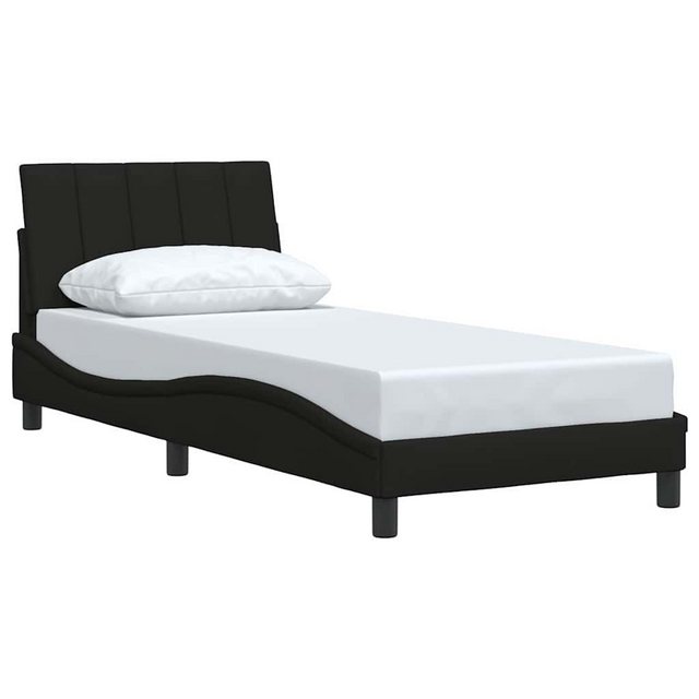 vidaXL Bett Bettgestell ohne Matratze Schwarz 80x200 cm Stoff günstig online kaufen