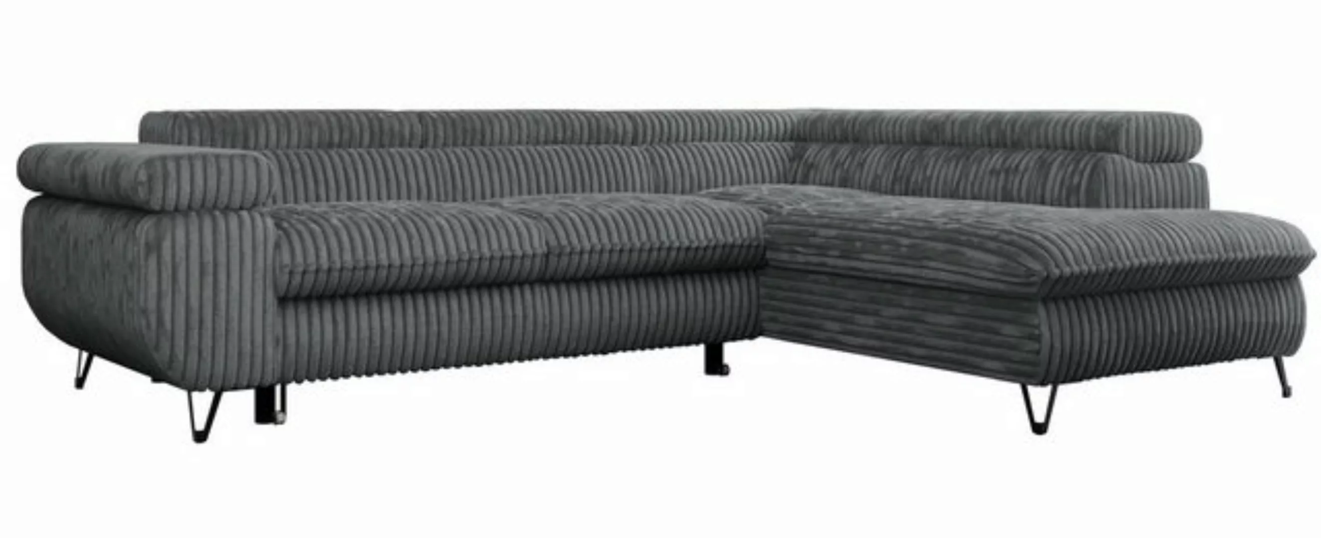 MKS MÖBEL Ecksofa PEDRO L, Set, HR35-Schaum, Metallbeinen, Wellenfedern, L- günstig online kaufen