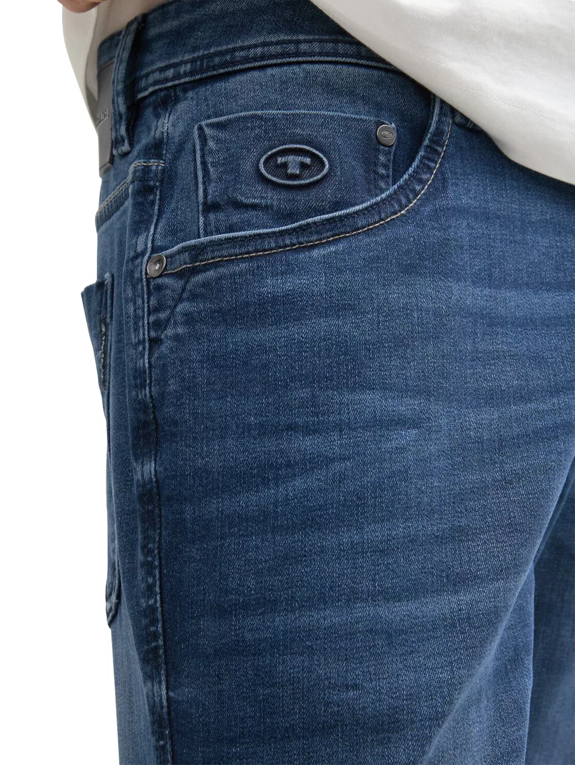 Tom Tailor Herren Jeans MARVIN STRAIGHT - Straight Fit - Blau - Used Dark S günstig online kaufen