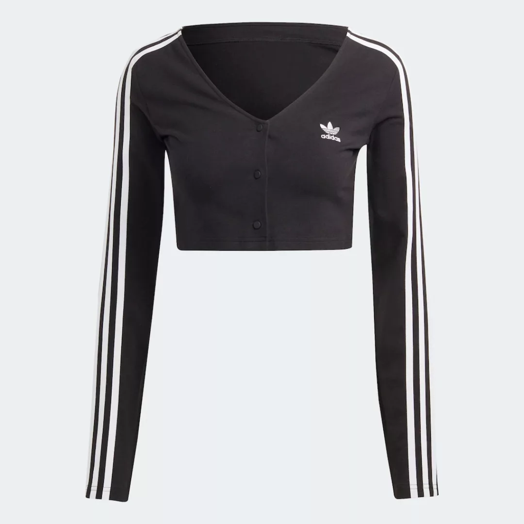 adidas Originals Langarmshirt "ADICOLOR CLASSICS 3STREIFEN BUTTON LONGSLEEV günstig online kaufen