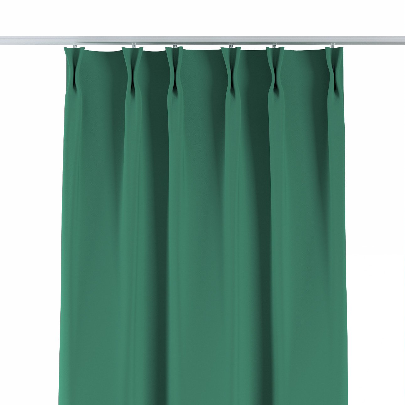 Vorhang mit flämischen 2-er Falten, grün, Blackout 300 cm (269-46) günstig online kaufen
