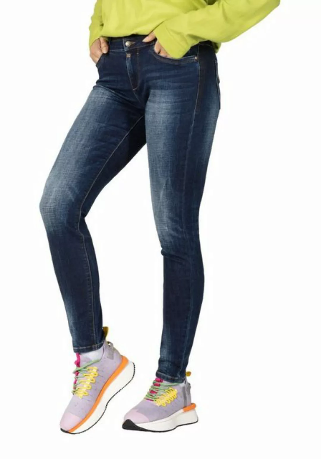 TIMEZONE Damen Jeans SLIM ENAYTZ WOMANSHAPE - Slim Fit - Blau - Fierce Blue günstig online kaufen