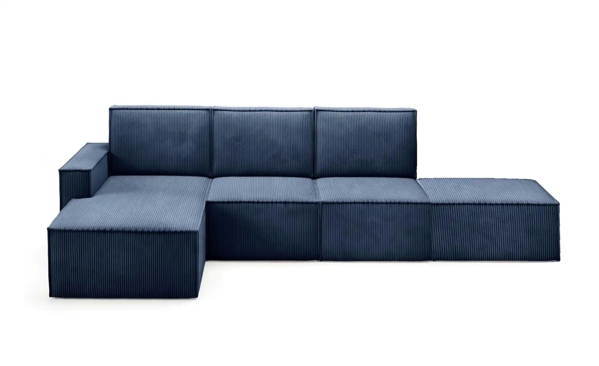 Ecksofa mit Pouf Orto ¦ blau ¦ Maße (cm): B: 329 H: 93 Polstermöbel > Sofas günstig online kaufen