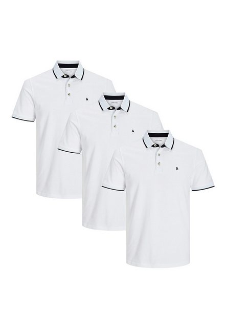 Jack & Jones Poloshirt 3er Pack Paulos - Slim Fit (Spar-Set, 3-tlg) Poloshi günstig online kaufen