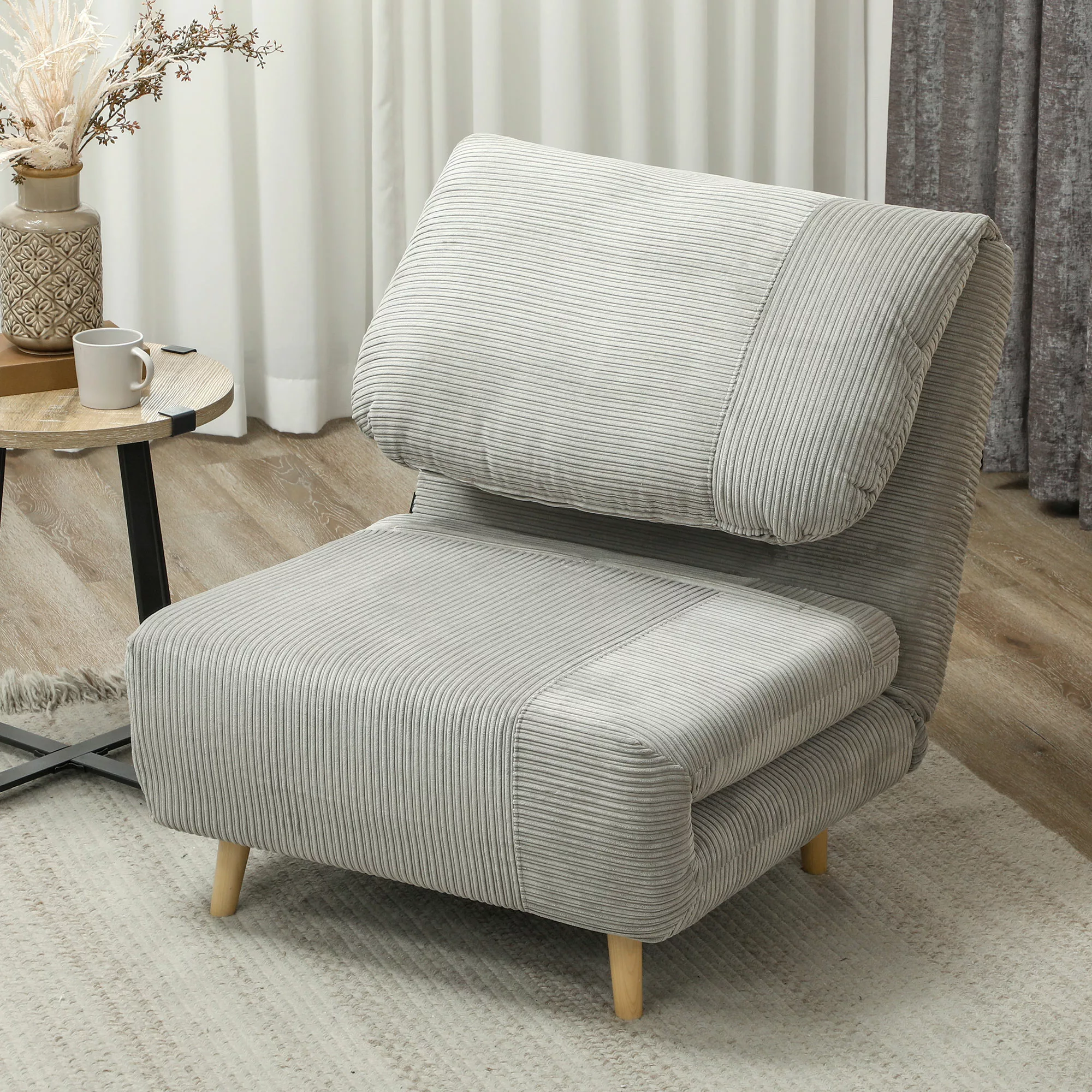 HOMCOM 2-in-1 Schlafsofa Schlafsessel Verstellbar Klappmatratze Gästebett i günstig online kaufen