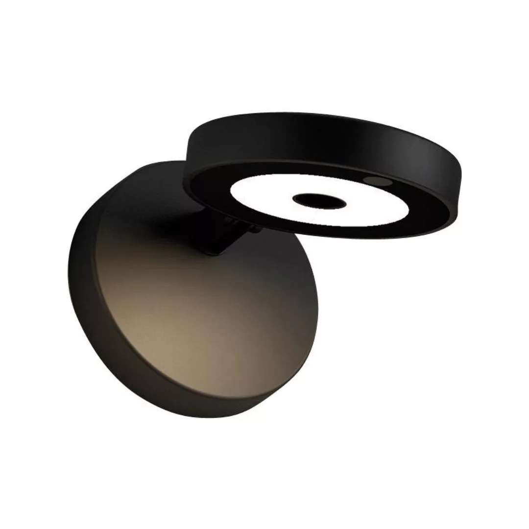 Rotaliana - String H0 Dim To Warm LED Wandleuchte - schwarz matt/Kabel silb günstig online kaufen