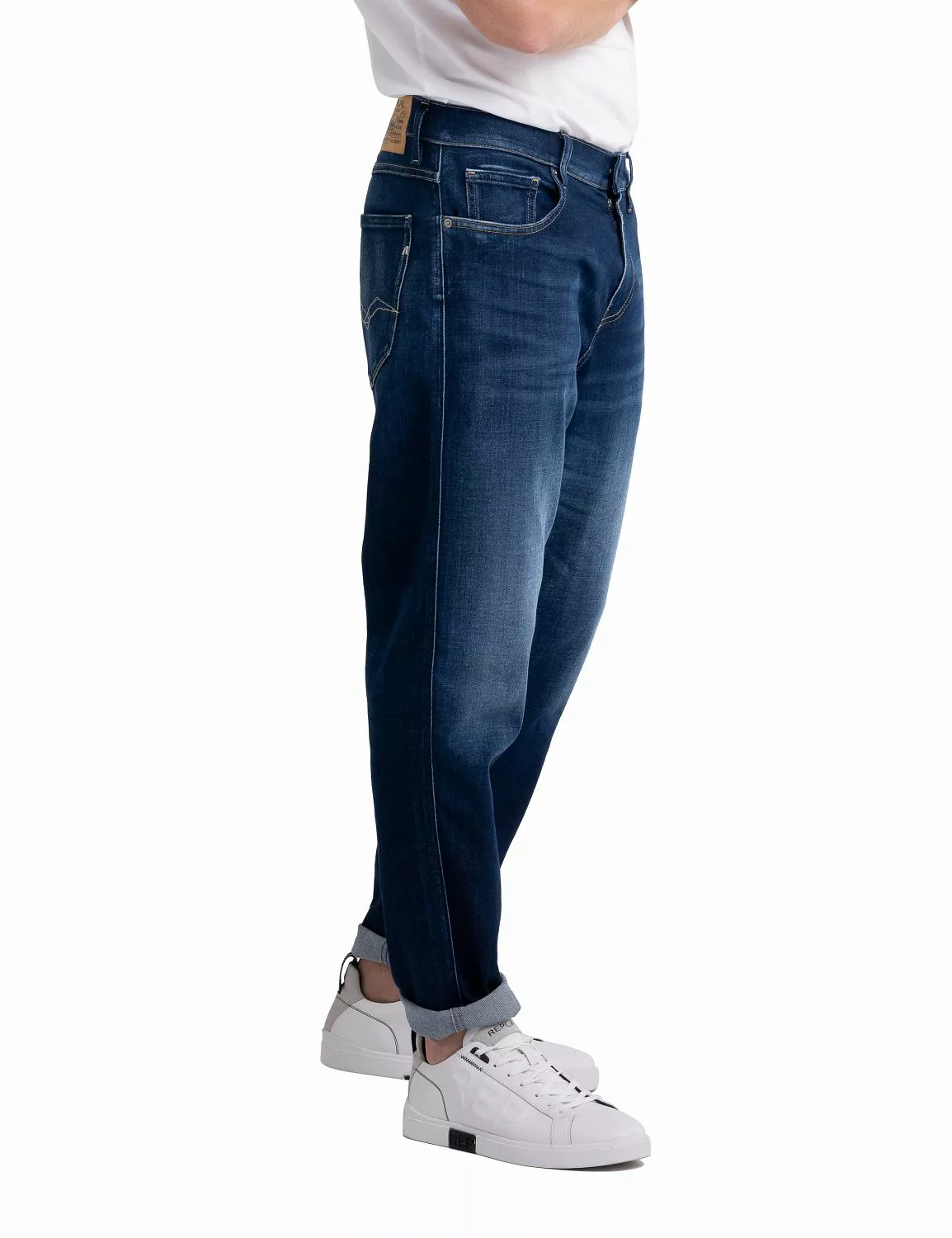 Replay Herren Jeans SANDOT - Relaxed Tapered Fit - Blau - Dark Blue Denim günstig online kaufen