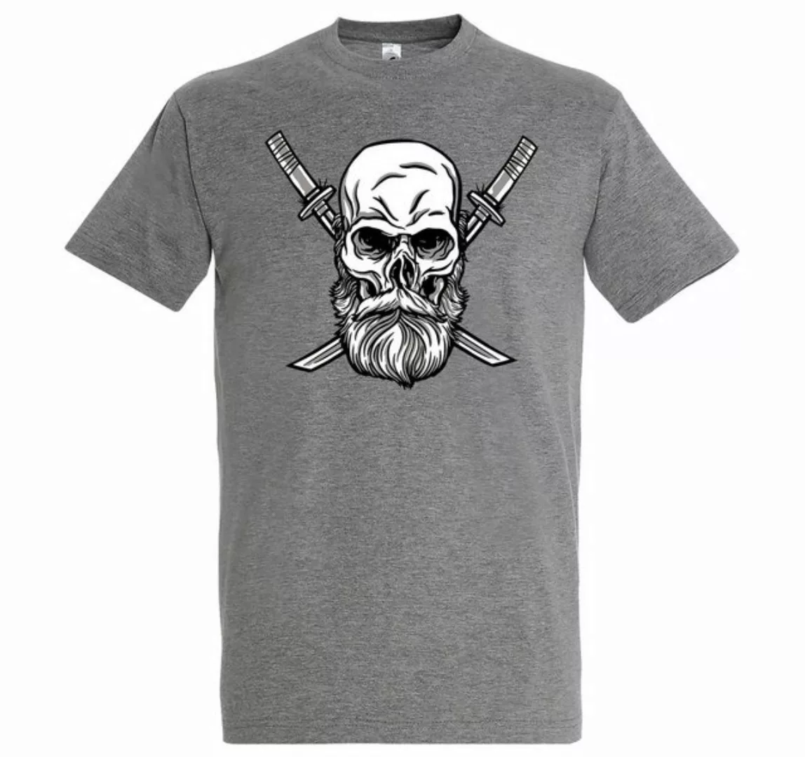 Youth Designz T-Shirt Schädel Katana Herren Shirt mit trendigem Frontrpint günstig online kaufen