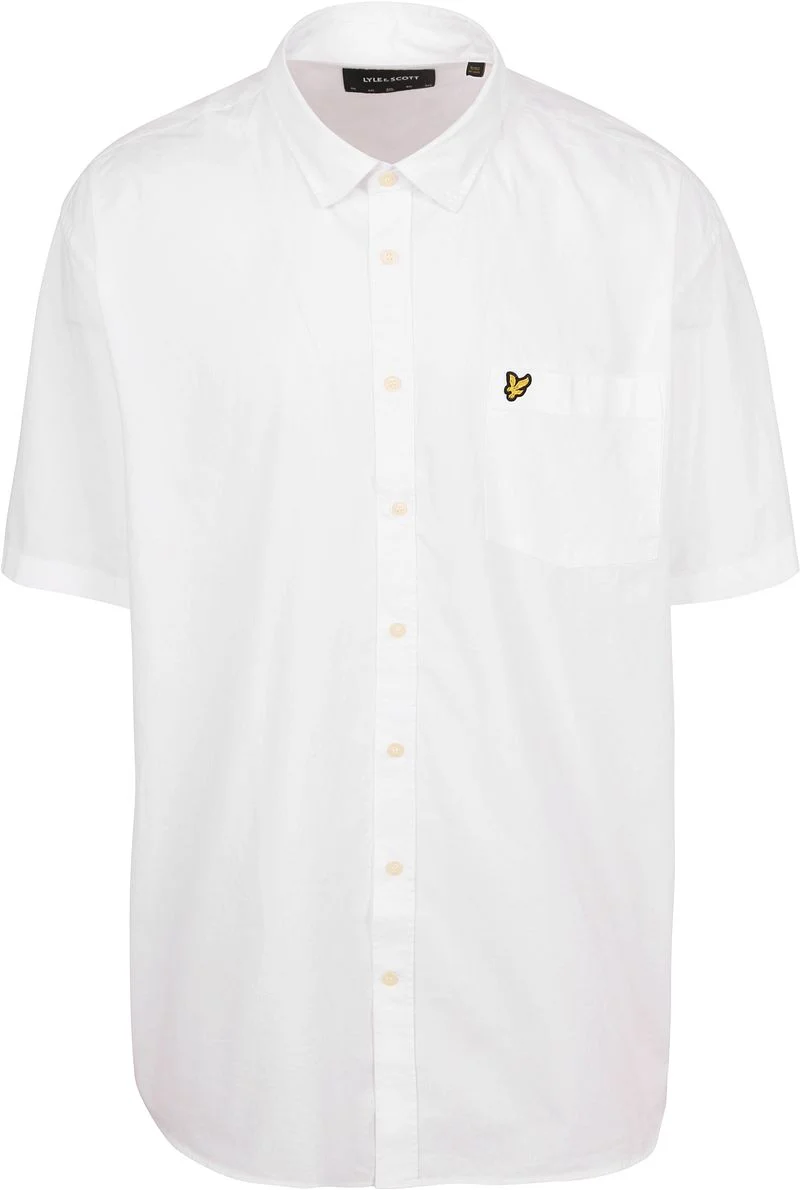 Lyle and Scott Short Sleeves Hemd Plussize Poplin Weiß - Größe 4XL günstig online kaufen