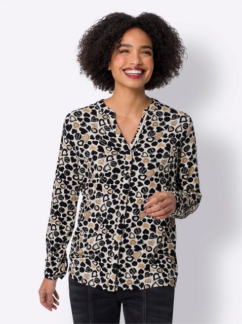 heine Klassische Bluse Jersey-Bluse günstig online kaufen