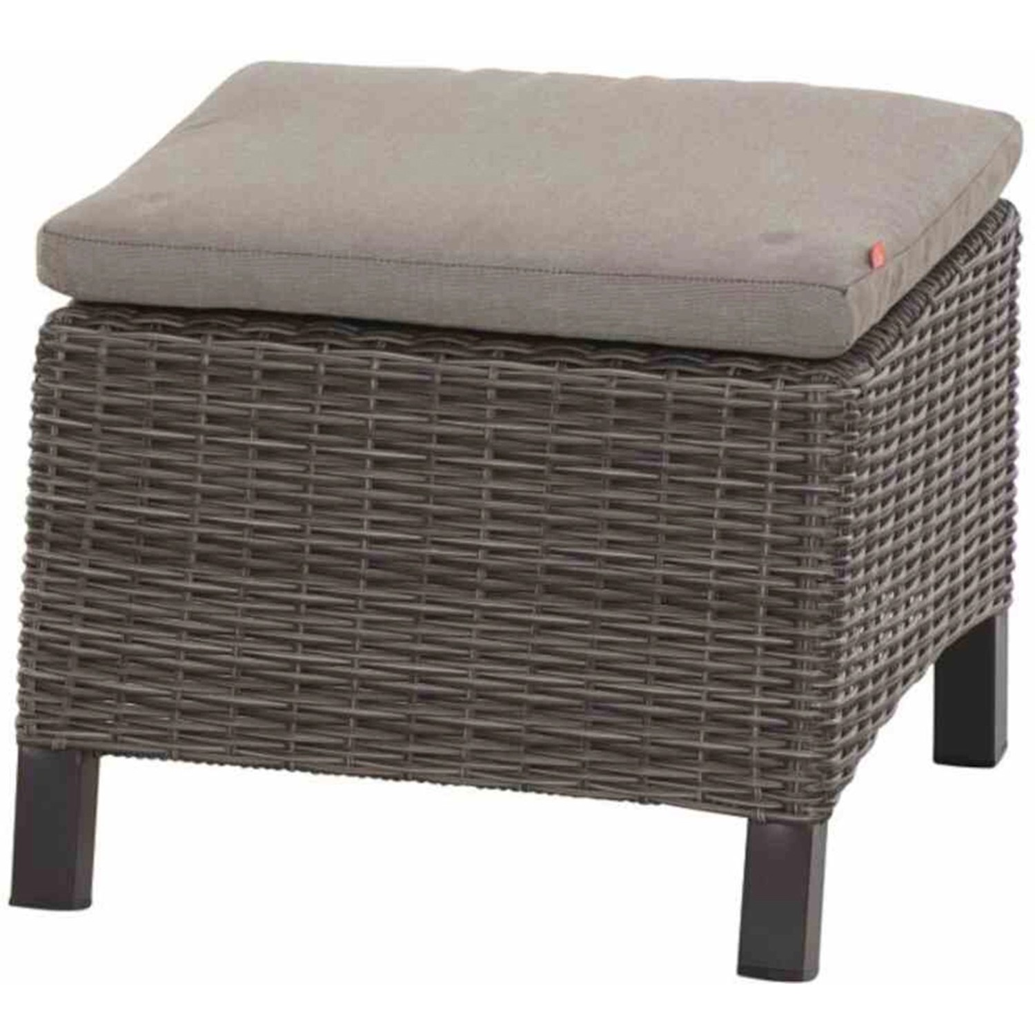 Siena Garden Hocker Corido Charcoal-Grey inklusive Kissen 50 cm x 54 cm x 4 günstig online kaufen