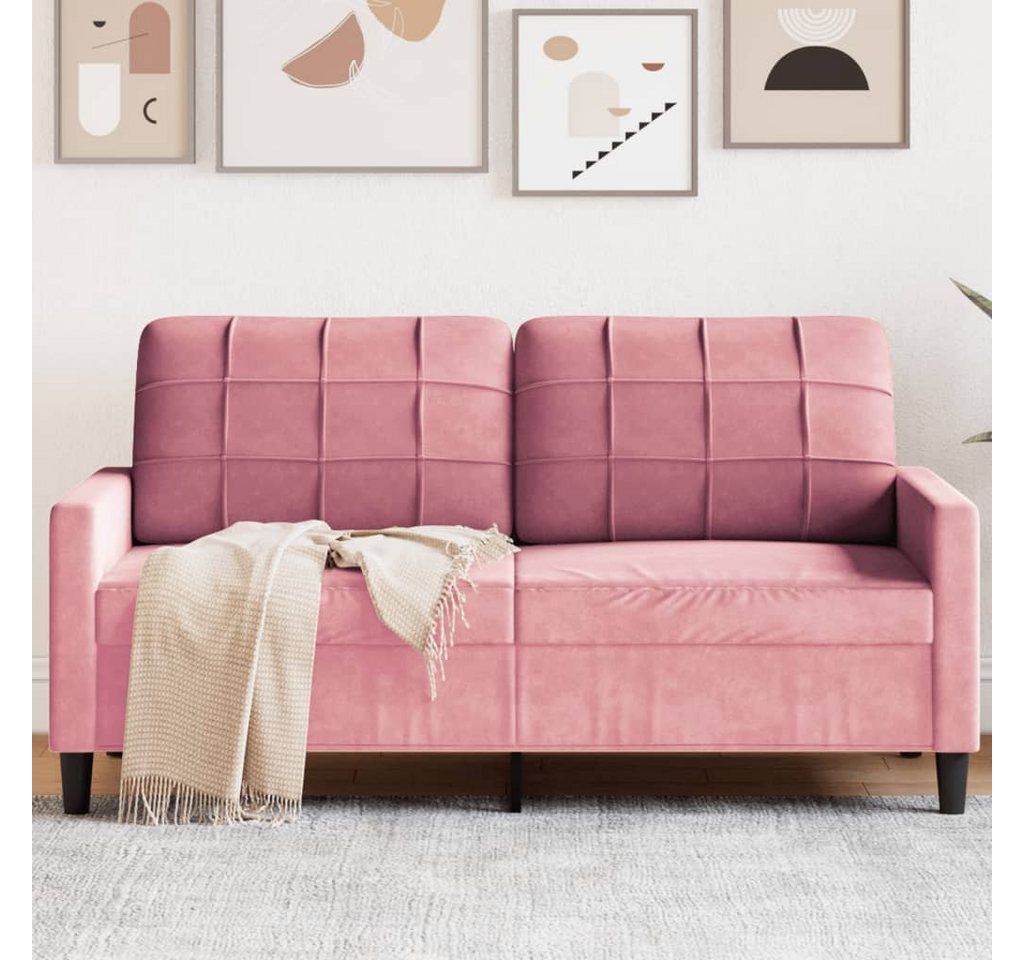 vidaXL Sofa, 2-Sitzer-Sofa Gelb 140 cm Samt günstig online kaufen