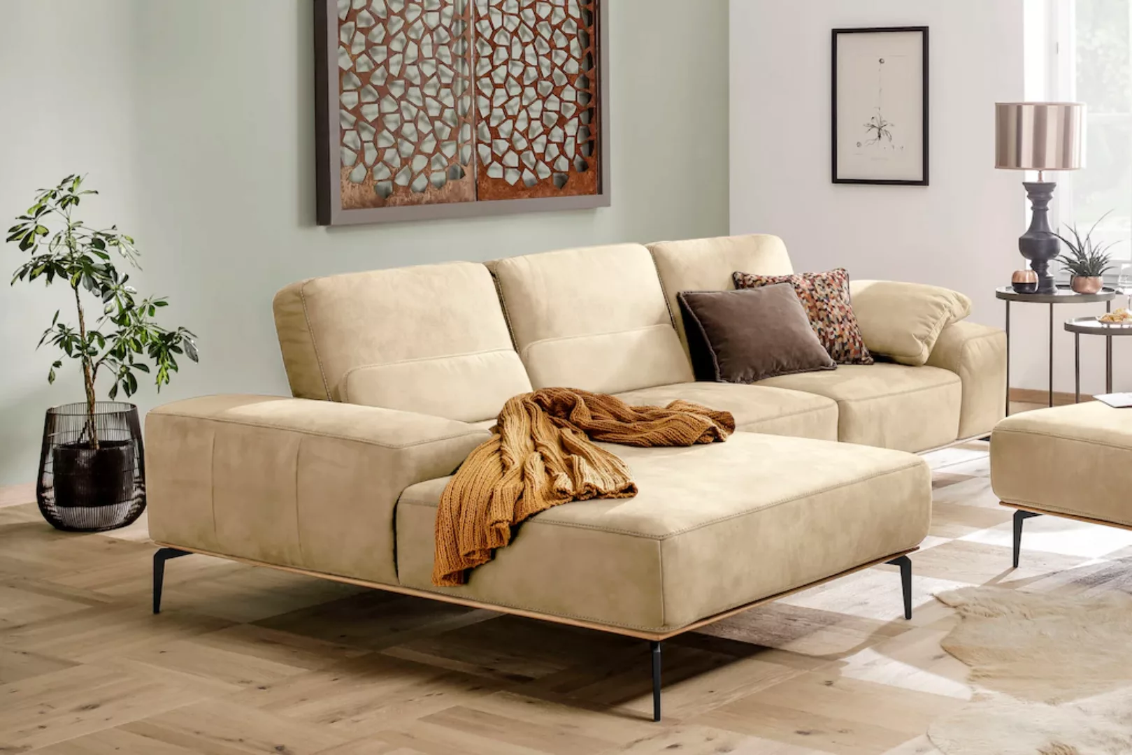 W.SCHILLIG Ecksofa "run, Designsofa mit tollem Sitzkomfort, bequem, L-Form" günstig online kaufen