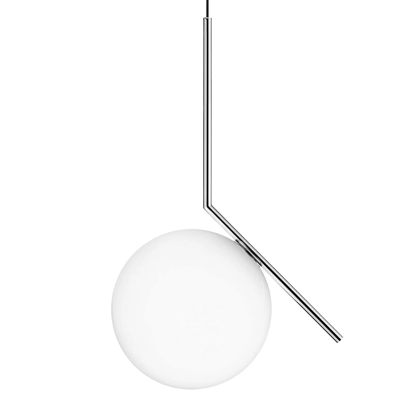 FLOS IC S2 Designer-Hängeleuchte, chrom Ø 30 cm günstig online kaufen