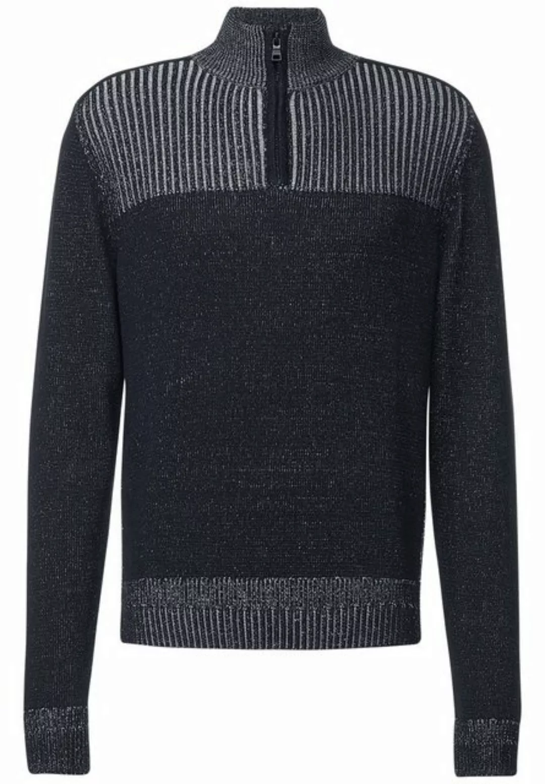 STREET ONE MEN Strickpullover mit Kragen günstig online kaufen