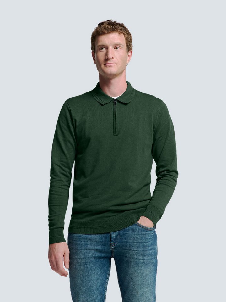 NO EXCESS Rundhalspullover No Excess Polo-Pullover mit halbem Reißverschlus günstig online kaufen