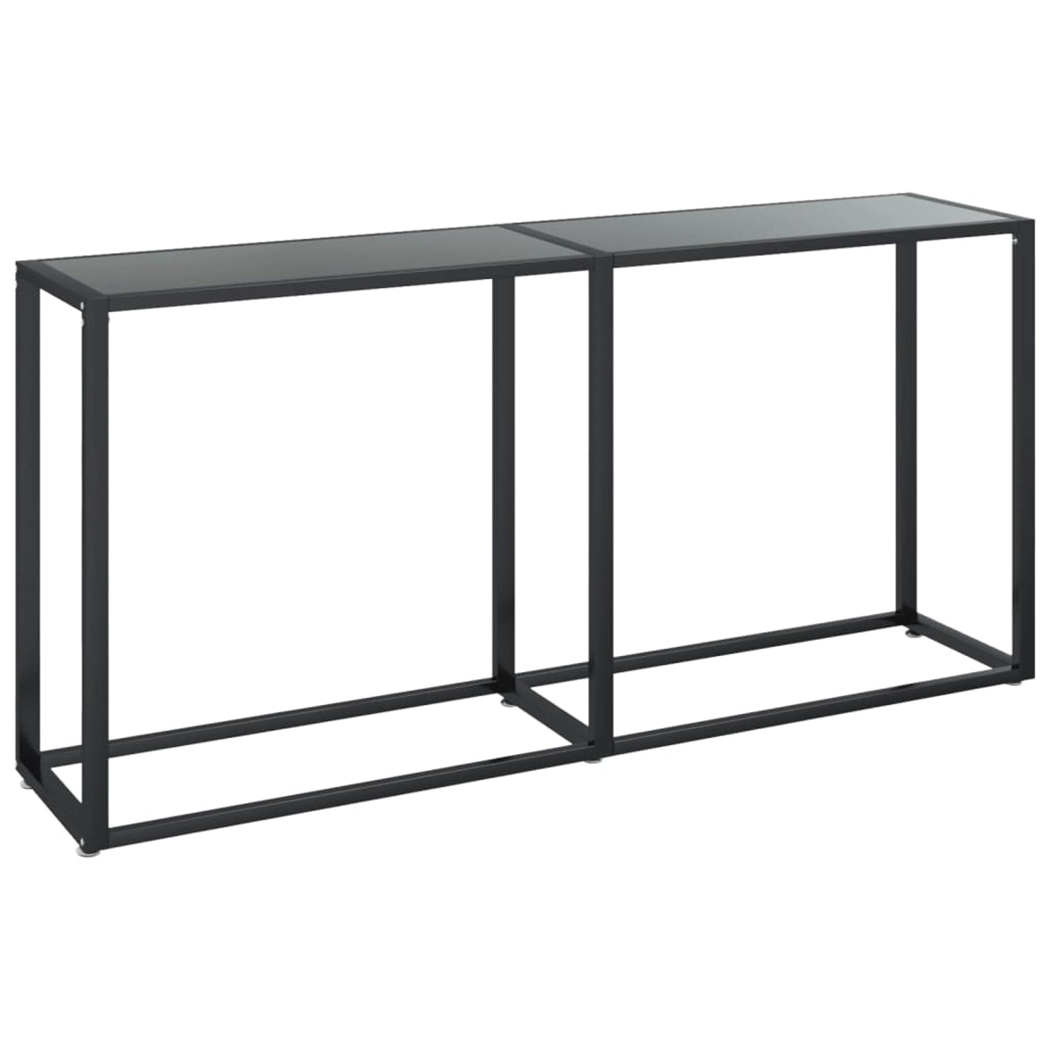 vidaXL Konsolentisch Schwarz 160x35x75,5 cm Hartglas günstig online kaufen