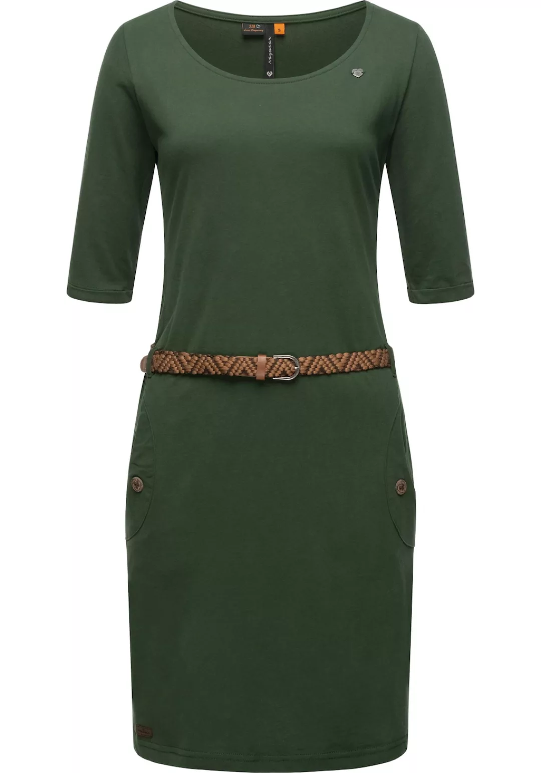 Ragwear Shirtkleid "Tannya Solid", (2 tlg.), stylisches Damenkleid mit Gürt günstig online kaufen