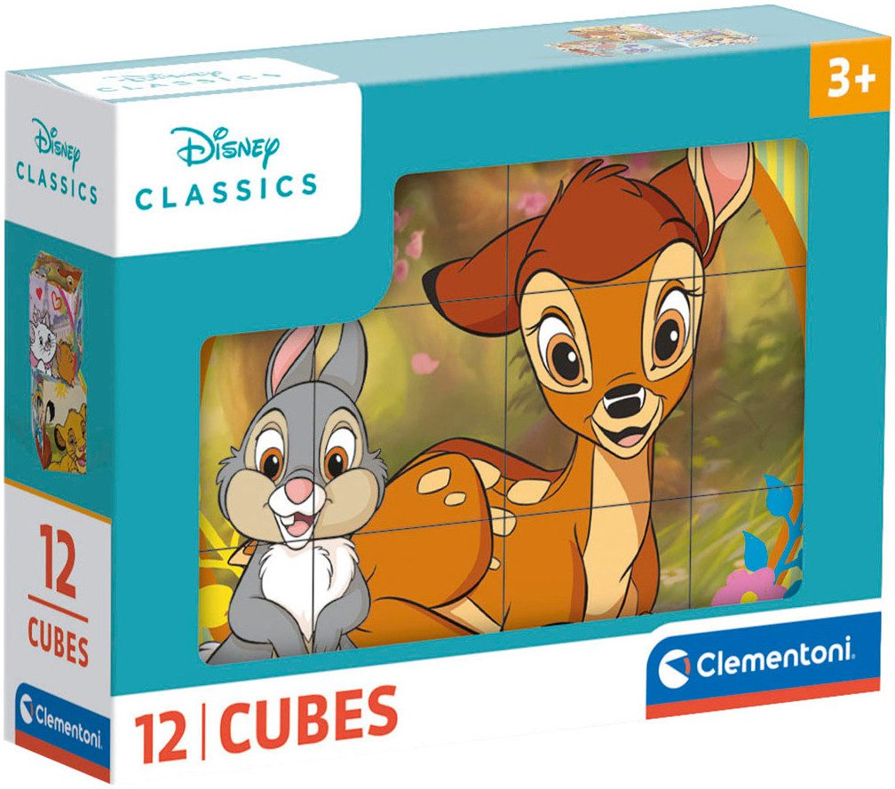 Clementoni® Würfelpuzzle Disney Classics, 12 Puzzleteile, günstig online kaufen