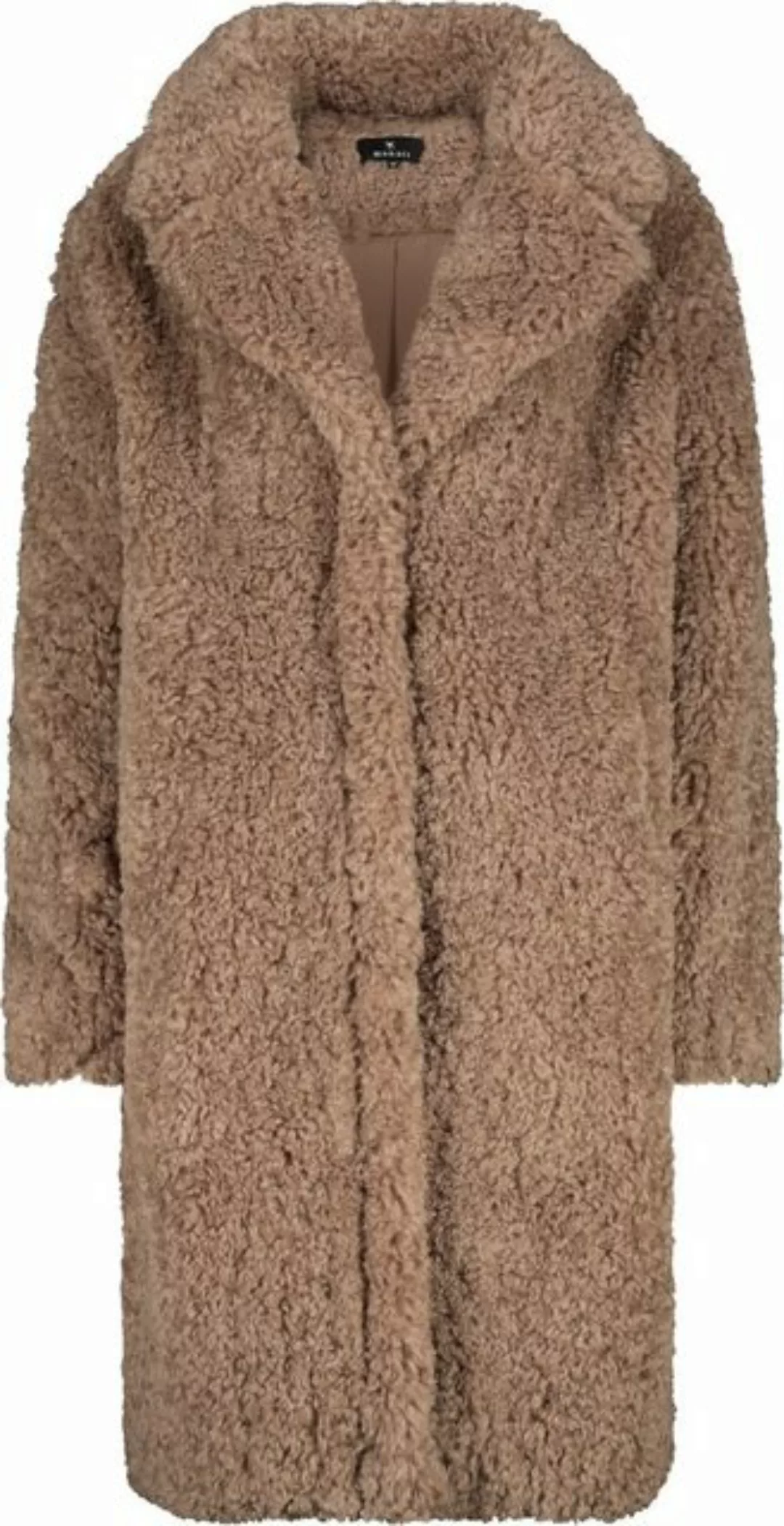 Monari Outdoorjacke Fake-Fur-Mantel milk chocolate günstig online kaufen