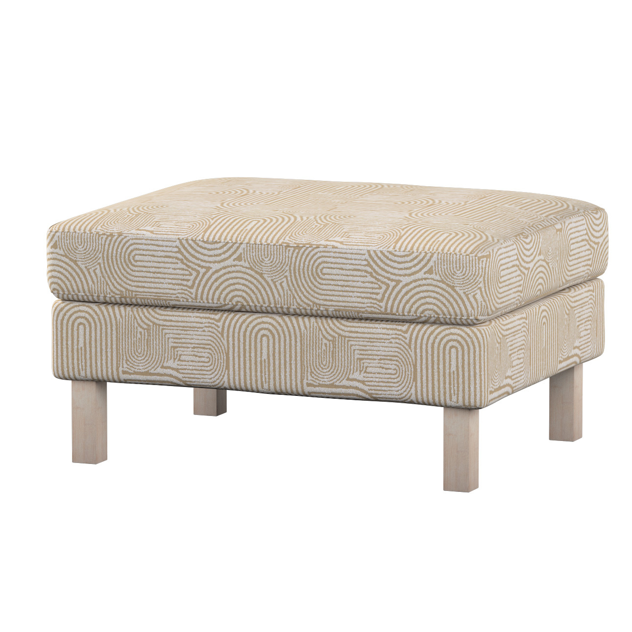 Bezug für Karlstad Hocker, beige-ecru, Husse, Karstadt Hocker, Cosy Home (1 günstig online kaufen