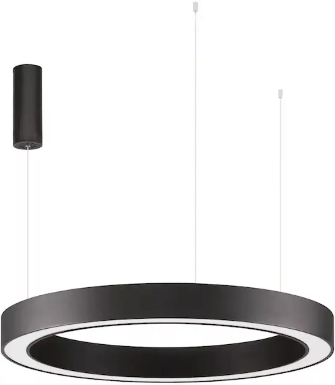 LED Pendelleuchte Morbido in Schwarz 59W 4076lm günstig online kaufen