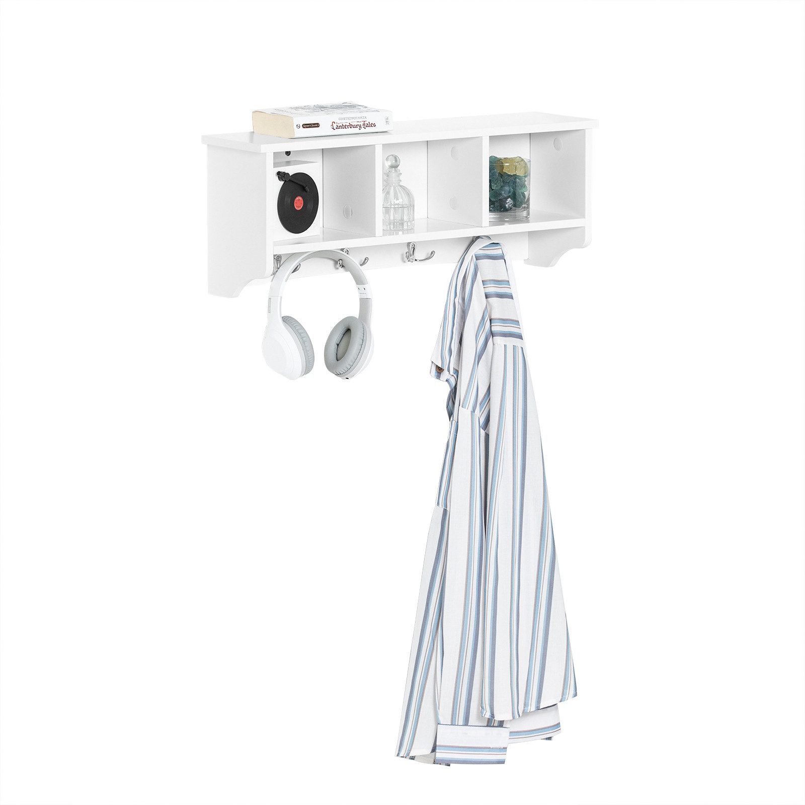 SoBuy Wandgarderobe FRG48, Wandhake Hängeregal Badezimmerschrank günstig online kaufen