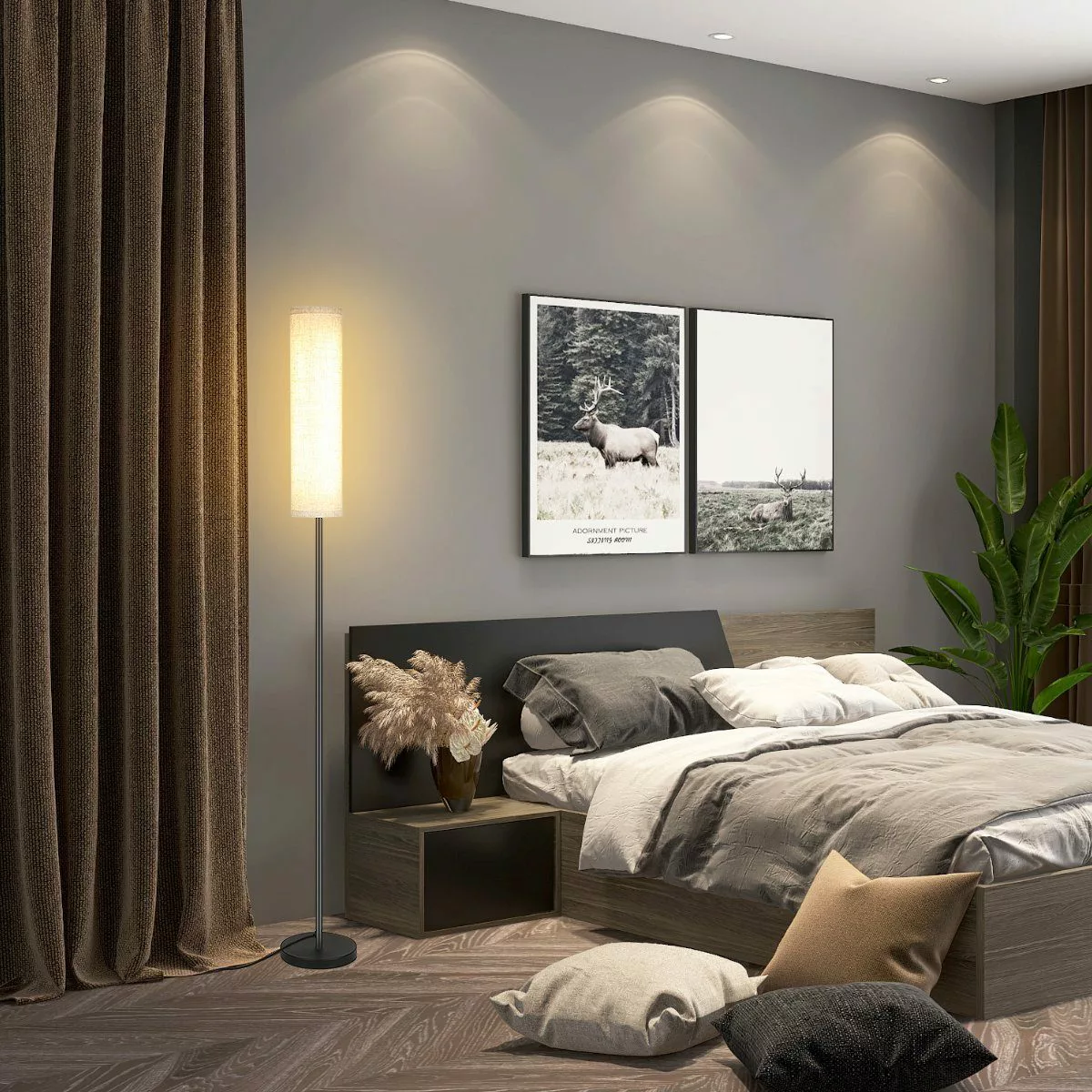 WILGOON Stehlampe Stehlampe Wohnzimmer Dimmbar Standleuchte günstig online kaufen