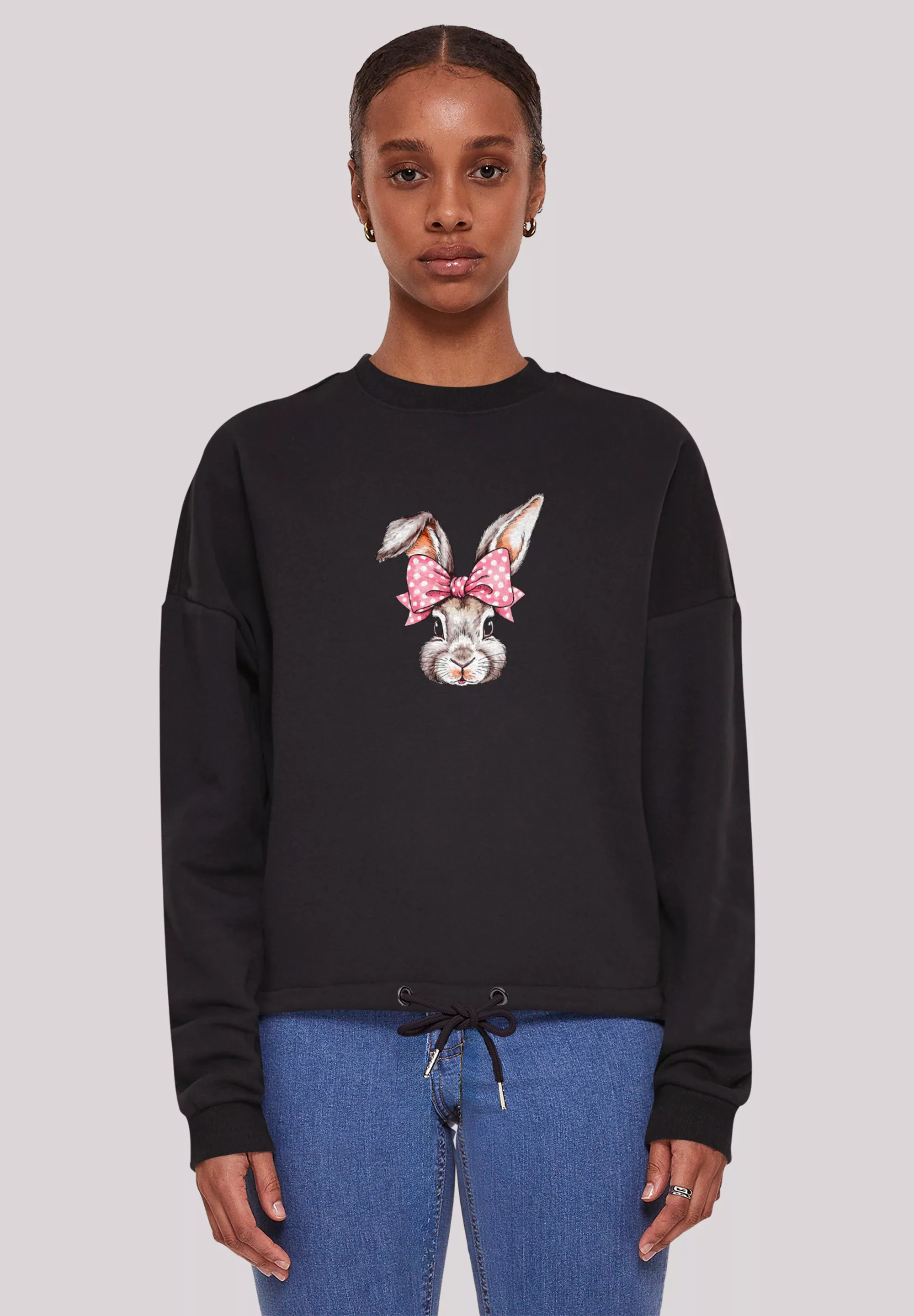 F4NT4STIC Sweatshirt "Niedlicher Hase mit Schleife", Premium Qualität günstig online kaufen