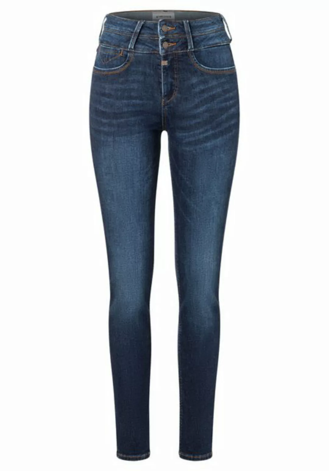 TIMEZONE Damen Jeans SLIM ENAYTZ WOMANSHAPE - Slim Fit - Blau - Neat Dark B günstig online kaufen